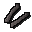 Ein Paar Stahl-Wurfarme. Sie werden bei Bognerei benutzt (46).