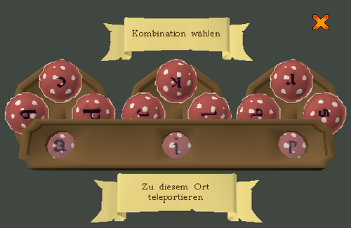 Wählscheibe für Feenring-Kombinationen