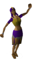 Spielerin in lila Menaphiten-Kleidung kurzer Rock.png