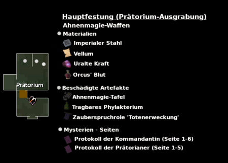 Karte - Hauptfestung (Prätorium-Ausgrabung) - Ahnenmagie-Waffen.png