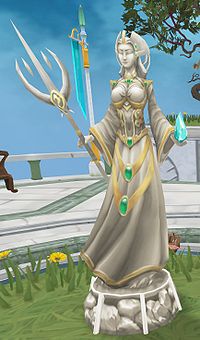 Königin Glarial Statue Prifddinas.jpg