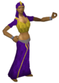 Spielerin in lila Menaphiten-Kleidung langer Rock.png